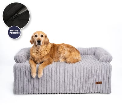 Pet Perfect Luxe Hondendeken – Hondenkleed – Bankbeschermer – Orthopedisch – Wasbaar – Grijs – XL