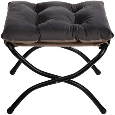 Ploutos® Voetenbankje Of Poef - Hocker voor Woonkamer - Multifunctioneel Voetenbankje - Donkergrijs - ‎47cm x 37cm x 38cm