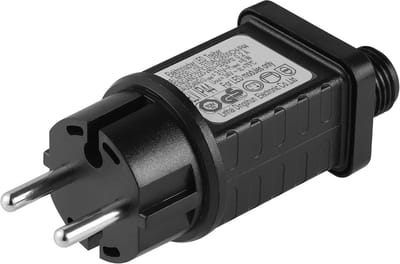 Kerstlichtketting, voeding, transformator, 31 V, 6 W, led-laagspanningstransformator met 9 modi, timerfunctie, uitschakelen, IP44 waterdicht, voor lichtketting met Festoonverlichting
