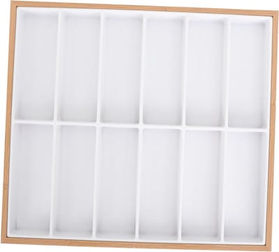 Display Lade - Brillenhouder Sieradenbakje - Collectie Presenteren - 12 Sleuven - 398 cm - Wit
