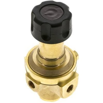 Drukregelaar G1/4'' 490l/min 0.5-8.0bar/7-116psi Messing Gassen Vloeistoffen