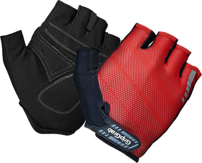 GripGrab - Rouleur Padded Korte Vinger Zomer Fietshandschoenen - Rood - Unisex - Maat XXL