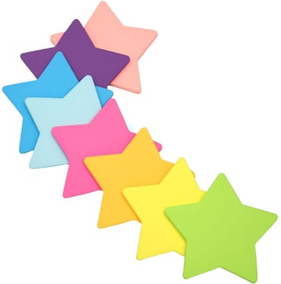 Dailygoods- Notitieblaadjes Gekleurd - Stervorm - 240 Vellen - Zelfklevend - Creatief Ontwerp - Hoogwaardig Papier - Plaknotities