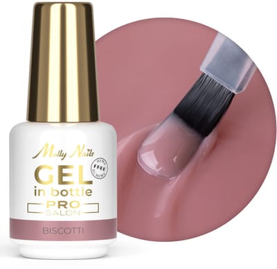 Molly Nails Pro Salon - Gel In Bottle - Biscotti - HEMA/Di-HEMA Vrij - 15g