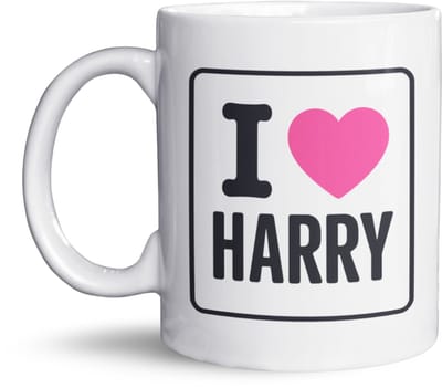 I Love Harry mok – Harry Styles mok – Fan cadeau – One Direction cadeau – Valentijnscadeau – Koffiemok – Cadeau voor haar – Grappige mok – 325 ml