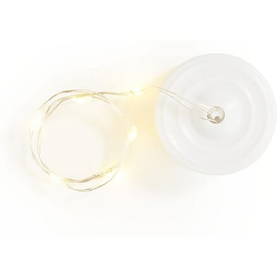 CC LED String of Lights, L: 27 cm, silver, 1 pc