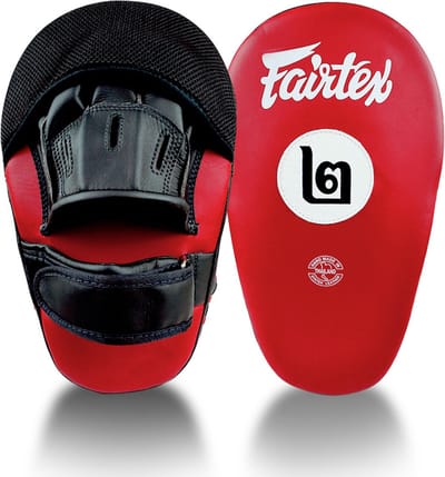 Fairtex FMV12 Angular Focus Mitts - rood/zwart