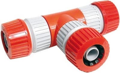 Talen Tools - Tuinslang T-vertakking - ø 12-18mm - 3 slanghouders - pvc