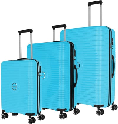 Travelite Orbita 4 wielen Kofferset 3-delig met uitbreidingsplooi - Harde bagage - TSA slot - türkis