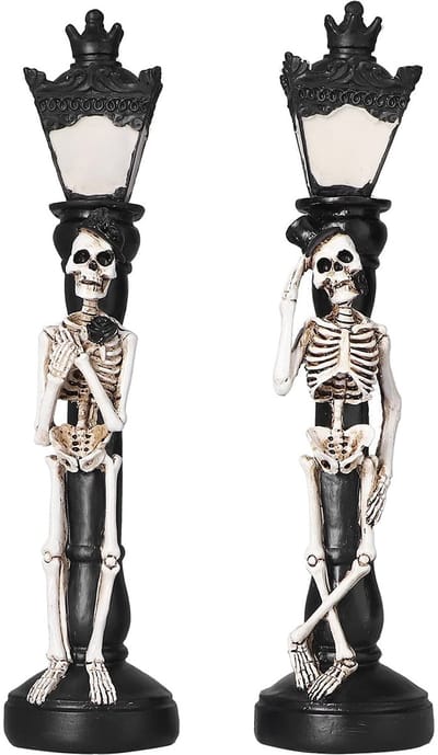 NTH products - Halloween-schedellamp - Miniatuur Gloeiende Schedelstraatverlichting - Uniek ontwerp - LED-lampen - Perfect voor Halloween - Decoratieve...