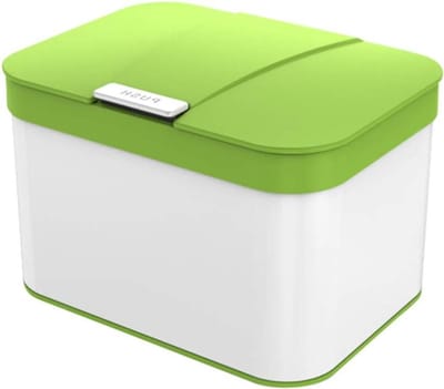 Keuken Afvalbak - Vuilnisbak Aanrecht Compostbak - Composteren Aanrecht - Compact Ontwerp - 43 Liter - Wit