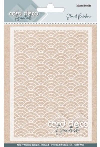 Card Deco Essentials - Mixed Media Stencil - Rainbow