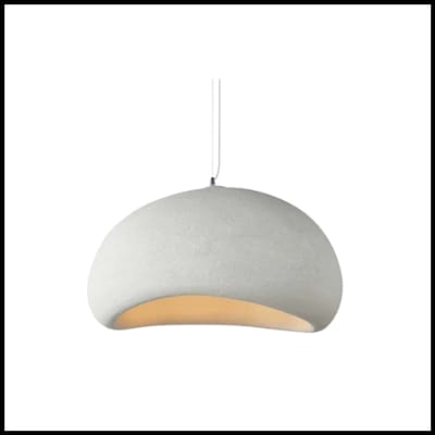 Moderne Hanglamp – Keukeneiland Verlichting – Witte Lamp – Japandi Kroonluchter – Woonkamer en Slaapkamer