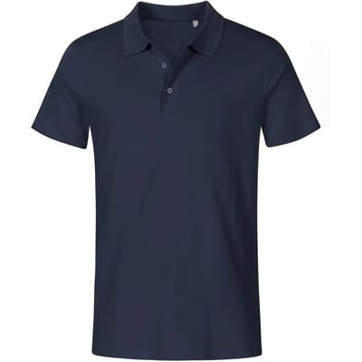 Herenpolo 'Jersey' met korte mouwen Navy - S