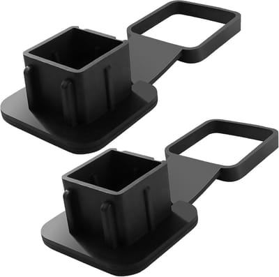 Famanu - Set van 2 rubberen trekhaakafdekkingen, 2 inch, zwarte beschermdop voor kogelkop