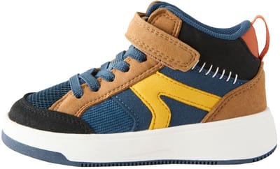 Next - Jongens - Hoge sneakers met klittenbandsluiting en elastische veters - Blauw