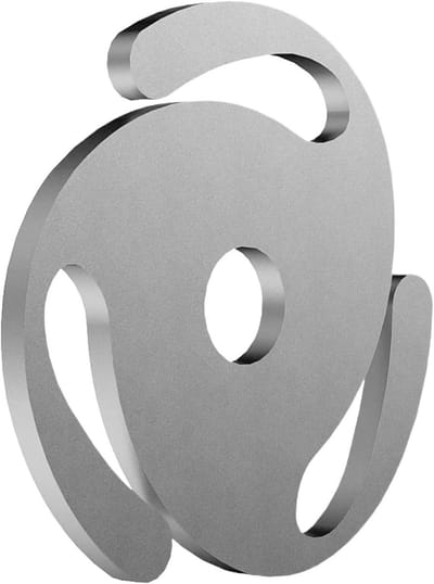Platenspeler Adapter - 45 RPM Adapter - Muziek Luisteren - Verbeterde Stabiliteit - 7 inch - Zilver