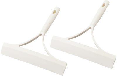 Namajunas - Douche trekker - Wit - 25*23cm 2-pack - Ophangbaar - Raamtrekker - Vloerwisser -Badkamer - Schoonmaakproducten - Voor badkamers, woonkamers en keukens - Ramenlapper