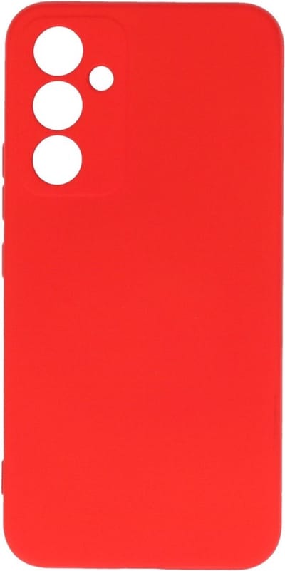 Camera bescherming Siliconen back cover hoesje met zachte microvezelvoering - Geschikt voor Samsung Galaxy A14 5G/4G - Rood