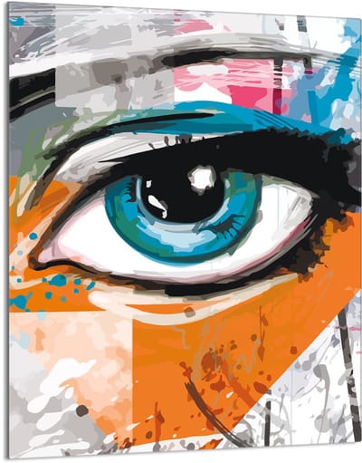 TMK ArtDeko - Snijplank - 40x52 - Glas - Oog Motief