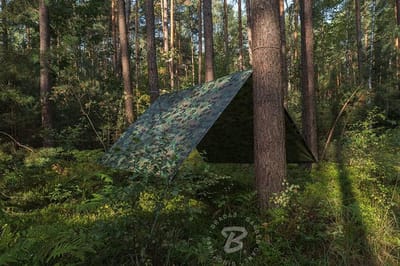 Afdekzeil met Oogjes - Beschermend Zeildoek - Tuin en Boot - Waterdicht UV Bestendig - 8 x 10 Meter - Camouflage