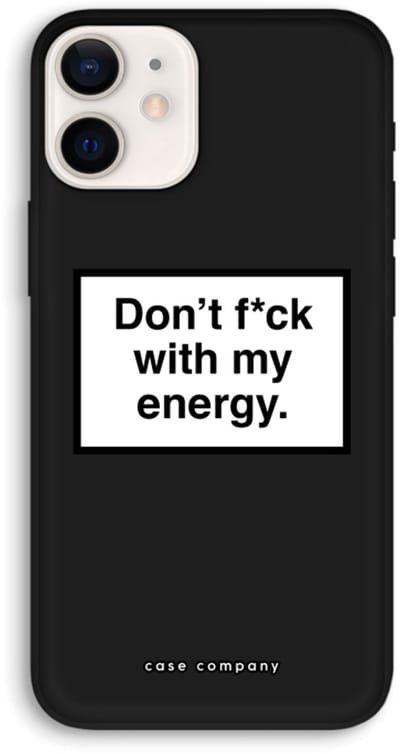 Case Company® - Hoesje geschikt voor iPhone 12 Pro hoesje - My energy - Biologisch Afbreekbaar Telefoonhoesje - Bescherming alle Kanten en Schermrand