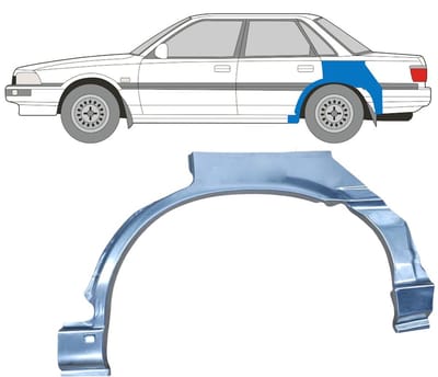 Reparatiepaneel achterspatbord voor Toyota Camry 1986-1991 / Links