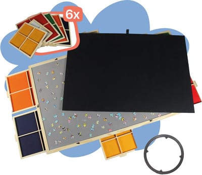 Bline Puzzeltafel met Lades en Deksel – Draaibaar Puzzelbord – Puzzelplaat voor 1500 Stukjes – 6 Magnetische Sorteerlades – Houten Puzzelplank – Puzzelmap