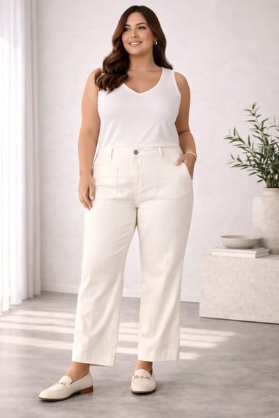 YEST CURVE Justine Bottoms - Antique White - maat WX-0(44) / L32