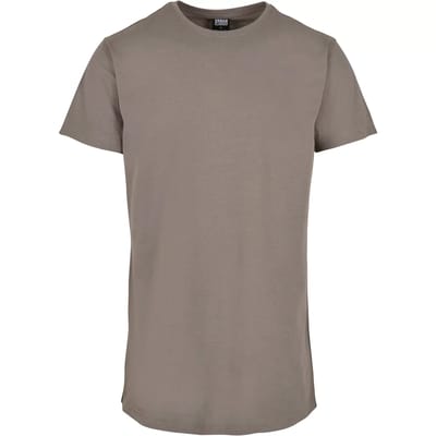 Urban Classics - Shaped Long Heren T-shirt - XS - Grijs