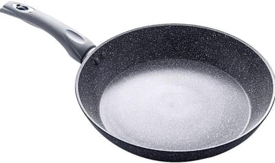 Mini Koekenpan - Pannenkoekenpan Omeletpan - Ontbijt Bakken - Non-stick Maifan Steen - 20 24 28cm - Grijs