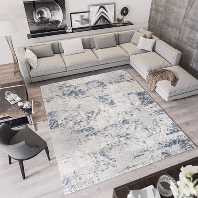Tapiso Troya Vloerkleed Woonkamer Slaapkamer Grijs Licht Stijlvol Design Eyecatcher Interieur Woonsfeer Modern Trendy Duurzaam Hoogwaardig Tapijt Maat - 200x300