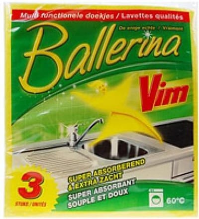Vim Ballerina Doekjes 1 verpakking met 3 doekjes