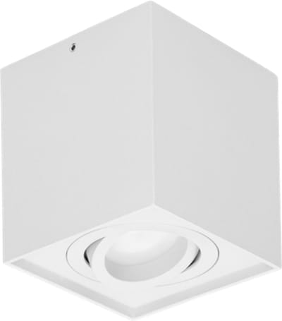 CAROLIN Plafondlamp - Wandlamp binnen - Vierkante opbouwspot met Richtbare lichtbron - GU10- Wit