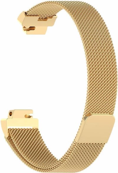 Fitbit Inspire (HR) Luxe Milanees bandje |Goud / Gold| Premium kwaliteit | Maat: M/L | RVS |TrendParts