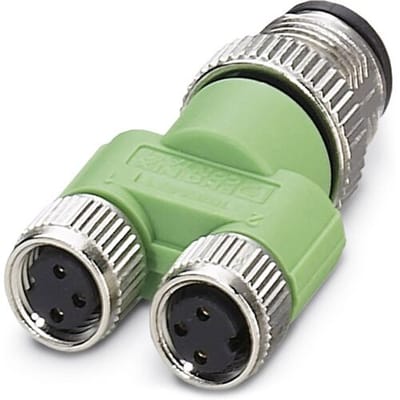 Phoenix Contact 1683471 Sensor/actuator verdeler en adapter M8, M12 Aantal polen (sensoren): 3 Adapter, Y-vorm 5 stuk(s) Piece