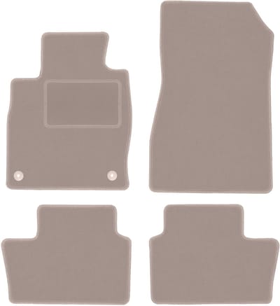 Beige velours matten voor: Nissan Juke II F16 crossover (2019-)