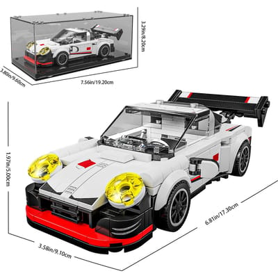 316 STUKS Bouwstenen Sportauto Speelgoed Speelgoed Compatibel Andere Baksteen Sets Met Transparante Displaydoos Cadeaus