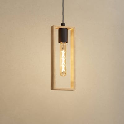 EGLO Littleton Hanglamp - E27 - 11 cm - Zwart|Bruin - Duurzaam