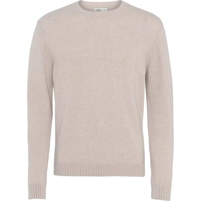 Wollen trui met ronde hals Colorful Standard Classic Merino ivory white
