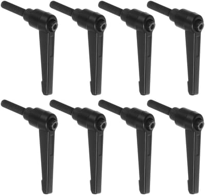 Dailygoods- Klemhendels 8 stuks - Verstelbaar - Snelspanner met drukknop - Aluminiumlegering - Buitendraad - Voor machines en apparatuur - Schroefknoppen