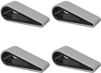 Mmgoqqt 4-Stuks Universele - Antislip - Hoogte-Verstelbaar Laptopstandaard - Tabletstandaard - Grijs - Basic - Multifunctioneel - Komfortabel - Koelende - Toetsenbordondersteuning