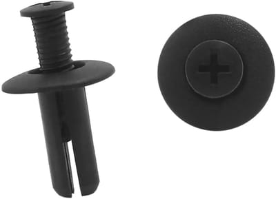 Dailygoods- Klinknagels 20 Stuks - Kunststof - Bevestigingsclips - Zwart - Geschikt voor Auto's - Diameter 8 mm / 20 mm - Autoniet