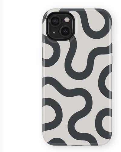 DripCase Motion Flow Tough Hoesje geschikt voor iPhone 14 Plus | Backcover met Mag | Trendy Design | Valbescherming | Graphite Glide