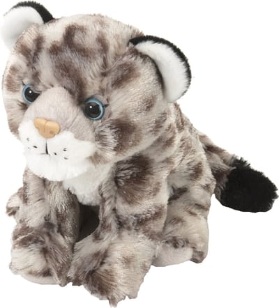 Wild Republic Knuffel Sneeuwluipaard Welpje - 20 cm - pluche - kraalogen - knuffeldier