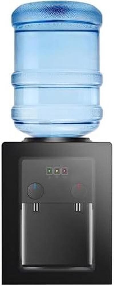 Waterdispenser - Drankenkoeler Warmer - Snel Drankjes Maken - Roestvrijstaal Binnentank - 3.5-18L Flessen - Mat Zwart