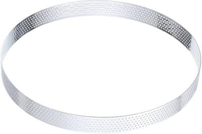 Dailygoods- Cake Ring 20cm - Roestvrij Staal - Perforaties voor Ventilatie - Antikleef Coating - Mousse/Cheesecake - Eenvoudig te Reinigen - Bakring