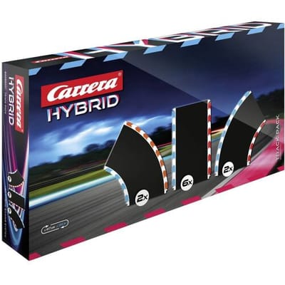 Carrera HYBRID Racebaanonderdeel - Uitbreidingsset Track Pack 1 - 10 Baanonderdelen voor Racebaan