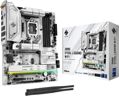 ASRock Z890 STEEL LEGEND WIFI Moederbord - Intel Z890 - Intel LGA1851 - DDR5 RAM - ATX