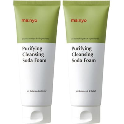 mère:nyo Usine Mousse Nettoyante Purifiante au Bicarbonate 150ml Nettoyage Profond des Pores et Équilibrage du pH Nettoyant Hydratant pour le Visage 150ml 1ea beige